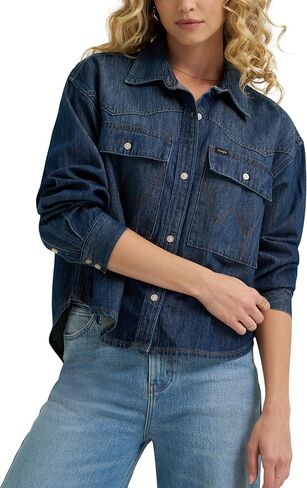 Wrangler Women's Boxy Denim Shirt in Saudi Arabia