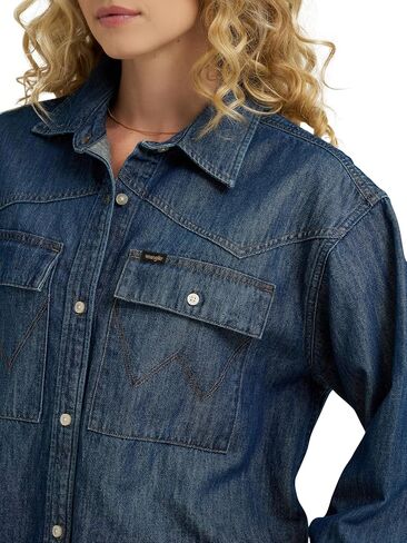 Wrangler Women's Boxy Denim Shirt in Saudi Arabia