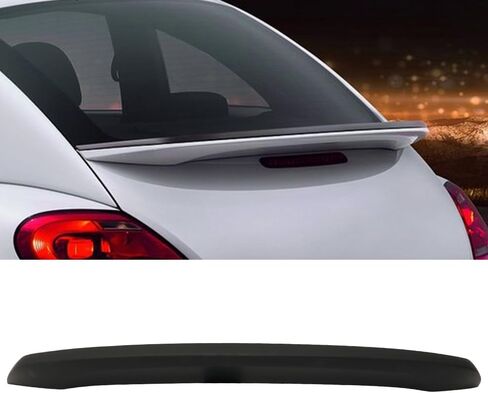جناح صندوق السيارة متوافق مع 2012-2019 VW Beetle، نمط المصنع أسود غير لامع ABS غطاء خلفي للجناح الخلفي غطاء خلفي للشفاه إضافة إلى مجموعة استبدال المصنع من IKON MOTORSPORTS، 2013 2014 2015 2016 in Saudi Arabia