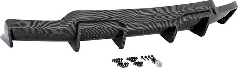 HECASA Rear Diffuser Compatible with 2017-2023 Tesla Model 3 V Style Lower Bumper Lip Spoiler Splitter Valance ABS Plastic Carbon Fiber Color in Saudi Arabia