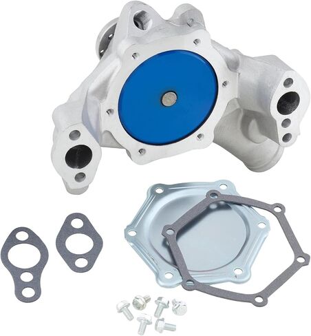 High-Performance Small Block Chevy Aluminum Water Pump - Long Style - T6 Aluminum - Curved Vane Impeller - Leak Proof - 3/4" Bearing - Street Use - SBC V8 in Saudi Arabia