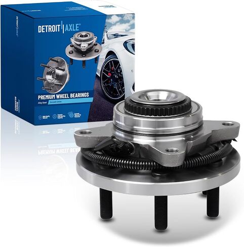 Detroit Axle - 4WD Front Wheel Bearing Hub for 2015-2017 Ford F-150 [6 lugs w/ABS], 2016 Wheel Bearing and Hub Assembly Replacement in Saudi Arabia
