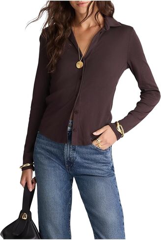 Madewell Women's Camp Long Sleeve Top in Saudi Arabia