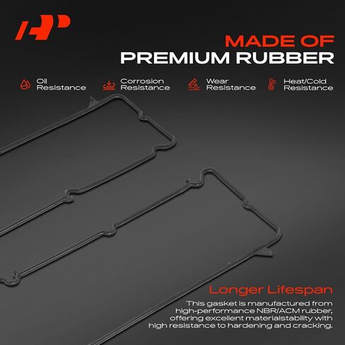A-Premium Engine Valve Cover Gasket Set Compatible with Buick Lucerne 2006-2011 & Cadillac DTS 2006-2011, DeVille, Eldorado, Seville & Pontiac Bonneville & Shelby Series 1 & Oldsmobile Aurora in Saudi Arabia