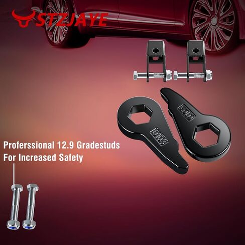 طقم رفع التسوية 1-3 بوصة متوافق مع Chevy Silverado 1500 4WD GMC Sierra 1500 1999-2007 | مفاتيح شريط الالتواء وموسعات الصدمات | بدون تركيب مثقاب | 99CH-TK-SE in Saudi Arabia