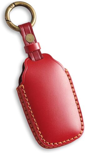 Genuine Leather Key Fob Cover for Toyota Camry 4Runner Tacoma 2025, for Toyota Tundra Venza Sequoia Mirai Land Cruiser 2021-2025, for Subaru Solterra (Matte Black) in Saudi Arabia