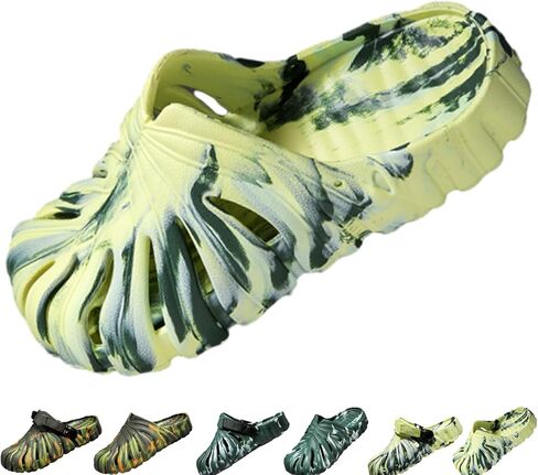 أحذية Monstera المتنوعة للنساء والرجال ، Monstera Leaf Pattern Slippers الصيف ، شرائح طباعة نبات ناعمة مضادة للانزلاق in Kuwait