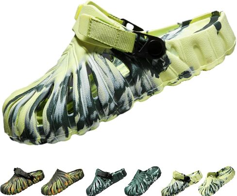أحذية Monstera المتنوعة للنساء والرجال ، Monstera Leaf Pattern Slippers الصيف ، شرائح طباعة نبات ناعمة مضادة للانزلاق in Kuwait