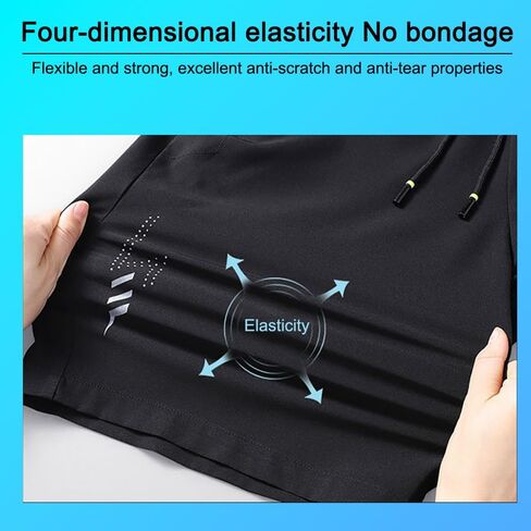 High Performance Athletic Shorts - Ice Silk Sports Shorts for Men and Women - Black in Saudi Arabia