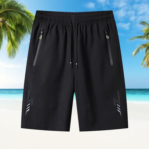 High Performance Athletic Shorts - Ice Silk Sports Shorts for Men and Women - Black in Saudi Arabia