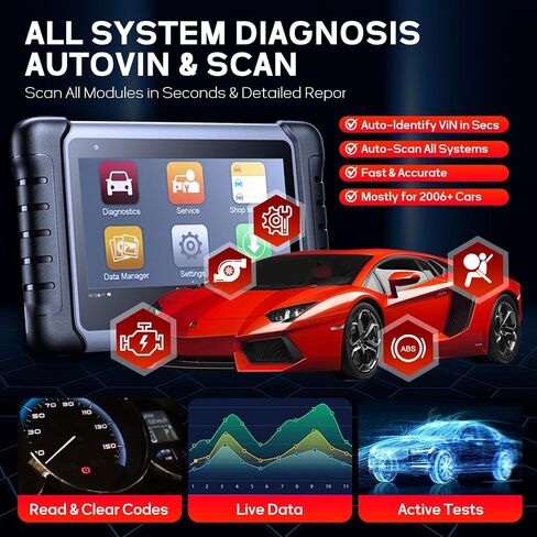 ماسح ضوئي Autel MaxiCOM MK808Z، أداة مسح ثنائية الاتجاه لعام 2025 مثل MK808BT Pro MX808S MX808S، اختبار نشط، وظيفة تشخيص النظام OE مثل MaxiCheck MX900، 28+ خدمة، ترميز الحاقن، FCA Autoauth in Saudi Arabia