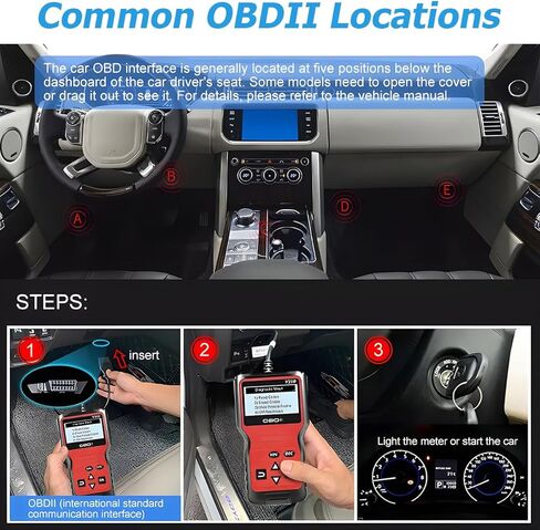 أداة تشخيص الماسح الضوئي للسيارة obd2، V310 obdii لخطأ محرك السيارة يمكن تشخيص قارئ الرمز، التحقق من حالة مراقبة انبعاث ضوء المحرك، ملحقات السيارات العالمية (أحمر) in Saudi Arabia