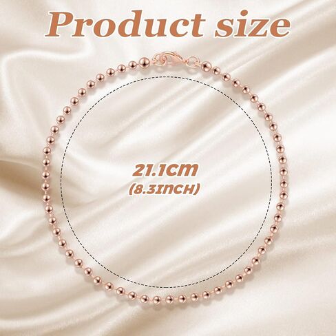 Quelay Womans Copper Bracelet Christmas Jewelry Gift 15 Inches Lightweight Adjustable Solid Copper Link Pure Bracelets for Women Valentine Jewelry Gift in Saudi Arabia