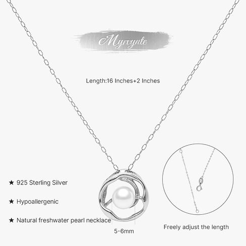 Pearl Necklaces for Women,Charm Choker Necklaces with Natural Freshwater Cultured Pearls,Dainty Pendants Necklaces Daily Wear or Fashion Gift for Women in Saudi Arabia