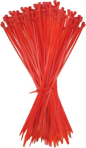 WALWAL 8 inch Cable Ties, Easy-Use Cable Management for Home, Office, and Outdoors(100 Pcs, Orange) in Saudi Arabia
