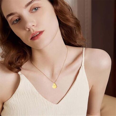coadipress Halloween Ghost Pendant Necklace for Women Men Fashion Lovely Gold Silver Tiny Ghost Pendant Necklace Halloween Holiday Cosplay Party Costume Charm Jewelry in Saudi Arabia