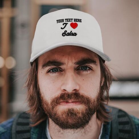 Baseball Caps for Men & Women Embroidered I (Love) Salsa Red Heart Hobbies Lovers Acrylic in Saudi Arabia