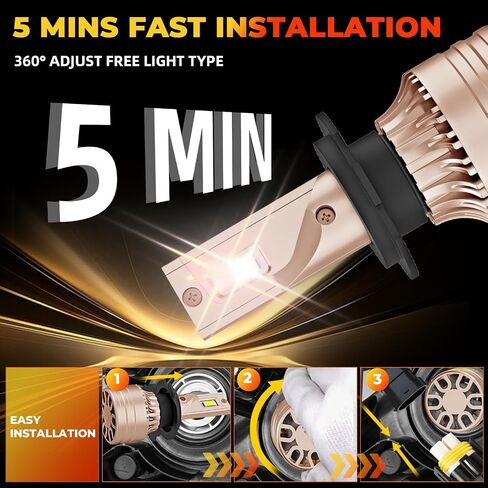 Compatible with Hyundai Sonata 2011 2012 2013 2014 Fog Lights Bulbs Combo, Plug and Play, 22000LM 500% Brighter, Pack of 6 (For Hyundai Sonata 2011-2014) in Saudi Arabia