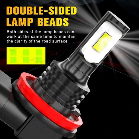 Compatible with Hyundai Sonata 2011 2012 2013 2014 Fog Lights Bulbs Combo, Plug and Play, 22000LM 500% Brighter, Pack of 6 (For Hyundai Sonata 2011-2014) in Saudi Arabia