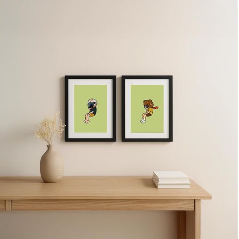 5x7 Picture Frame Set of 2,Black Photo Frame for 4x6 With Mat or 5x7 Without Mat,Horizontal and Vertical Formats for Wall Mount or Tabletop with Plexi Sheet in Saudi Arabia