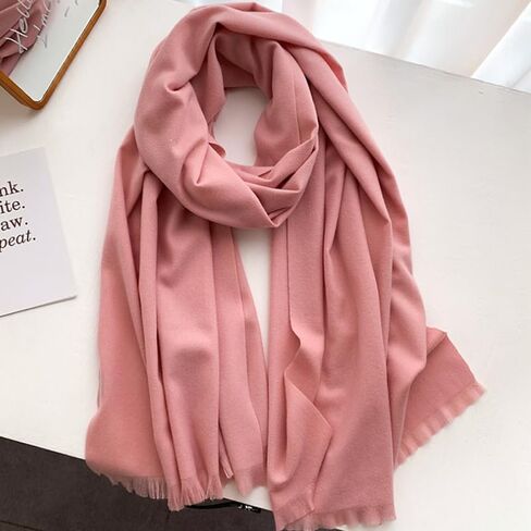 Scarf for Women Lightweight Soft Solid Color Scarves Fall Winter Fashion Shawl Wrap in Saudi Arabia