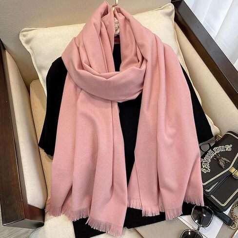Scarf for Women Lightweight Soft Solid Color Scarves Fall Winter Fashion Shawl Wrap in Saudi Arabia