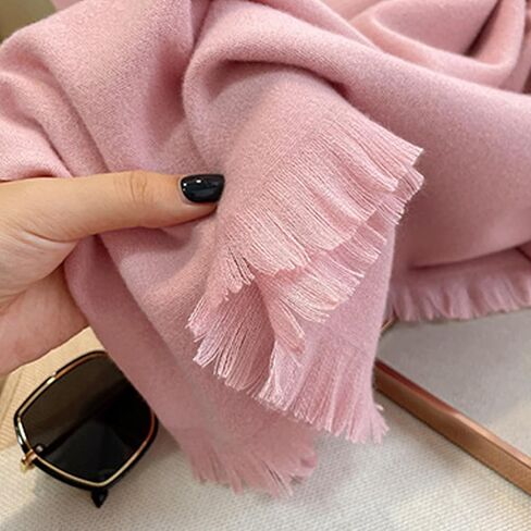 Scarf for Women Lightweight Soft Solid Color Scarves Fall Winter Fashion Shawl Wrap in Saudi Arabia