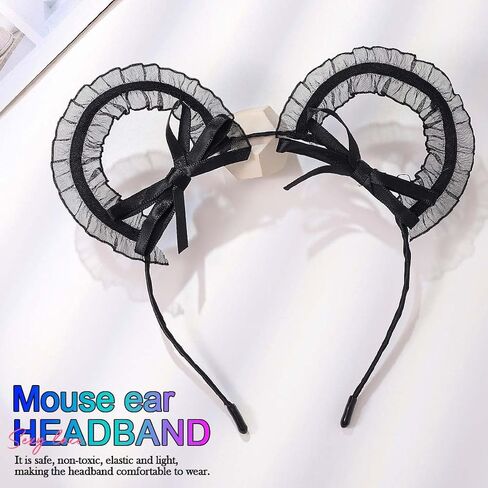 CAKURE Lace Cat Ears Headband Black Sexy Hair Bands Halloween Headwear Hair Accessories for Women in Kuwait