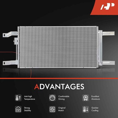 A-Premium Air Conditioning A/C Condenser Compatible with Ram 3500 2020-2021 6.7L, 5500 2020 6.7L, Replace# 68322496AB in Saudi Arabia