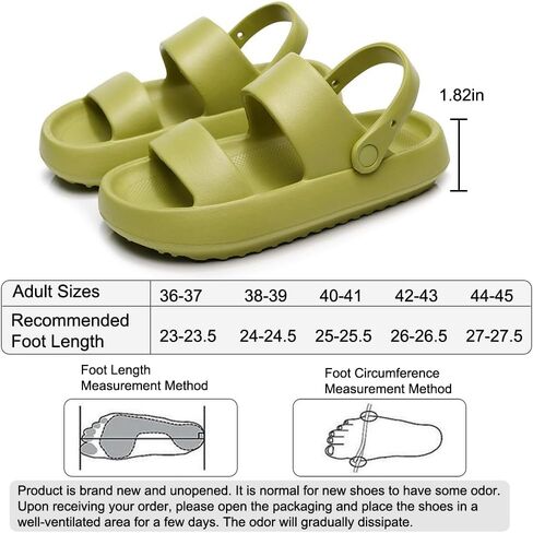 Slides for Women Men Pillow Slippers Buckles Sandals EVA Thick Sole in Saudi Arabia