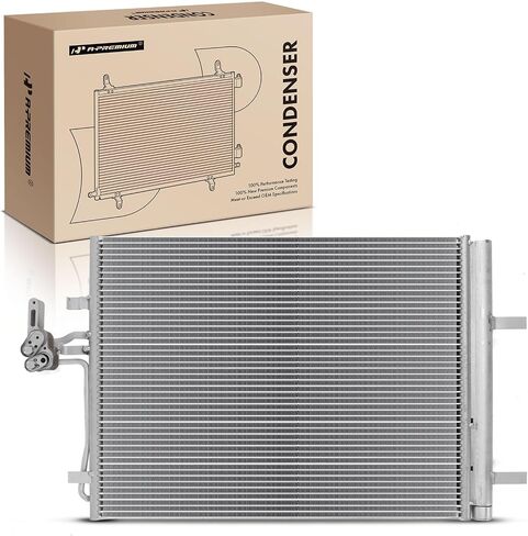 A-Premium Air Conditioning A/C Condenser Compatible with Volvo V70 2008-2010, XC70 2008-2016, S80 2008-2015, Land Rover, LR2, Discovery Sport, Replace# 9G9119710BA in Saudi Arabia