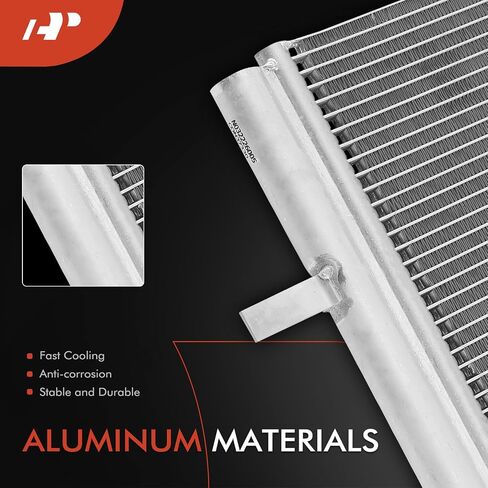 A-Premium Air Conditioning A/C Condenser Compatible with Volvo V70 2008-2010, XC70 2008-2016, S80 2008-2015, Land Rover, LR2, Discovery Sport, Replace# 9G9119710BA in Saudi Arabia