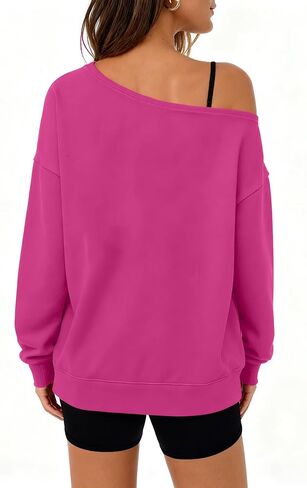 90s Outfit for Women Sexy Off The Shoulder Sweatshirt I Love The 90's Shirt Oversized Long Sleeve Pullover Top in Saudi Arabia