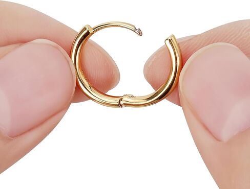 14K Gold Filled 4 Pairs Hoop Earrings for Women Hoop Earring Sets Earrings Lightweight Water Proof Tarnish Resistant in Saudi Arabia