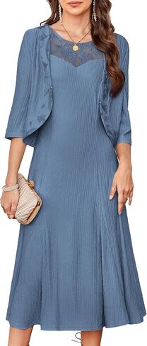 غريس كارين 2025 أم اللباس العروس مع سترة نساء مسدود الدانتيل 2 قطعة الزفاف ضيوف in Kuwait