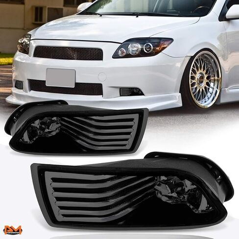 PM PERFORMOTOR Pair of Smoked Lens Front Bumper Driving Fog Light Lamps w/Switch Compatible with 05-10 Scion tC in Saudi Arabia