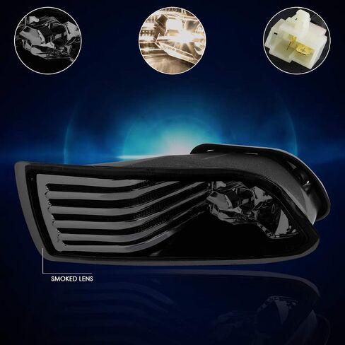 PM PERFORMOTOR Pair of Smoked Lens Front Bumper Driving Fog Light Lamps w/Switch Compatible with 05-10 Scion tC in Saudi Arabia