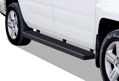لوحات تشغيل APS مقاس 6 بوصات باللون الأسود غير اللامع متوافقة مع Honda Ridgeline 2006-2014 Crew Cab من الفولاذ المقاوم للصدأ (قضبان Nerf وخطوات جانبية وقضبان جانبية) in Saudi Arabia