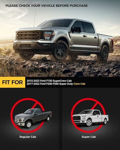 لوحات تشغيل KYX للطرازات 2009-2018، و2019-2024 Ram 1500 Classic، و2010-2024 Ram 2500 3500 Crew Cab - لوحات الشاحنات ذات الأنبوب الثلاثي in Saudi Arabia