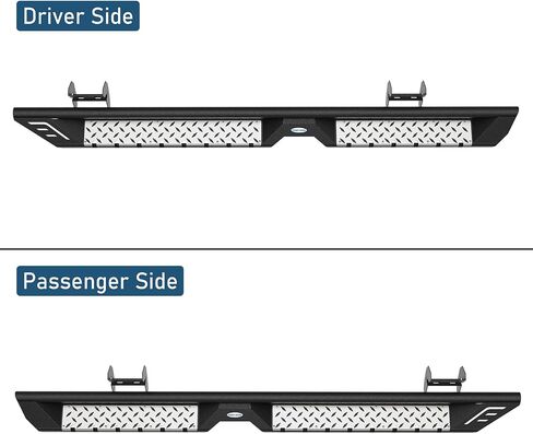 Hooke Road F150 Running Board Side Steps for 2009-2014 Ford F-150 SuperCrew Cab (4 Full Size Doors Only), Drop Down Nerf Step Bar Rail Rock Sliders in Saudi Arabia