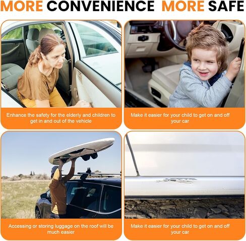 لوحات الجري والخطوات لسيارة Toyota Highlander 2014-2019 خطوات جانبية من الألومنيوم مع دعامة، قطعتان من لوحة الجري السوداء من الجانب الأيمن الأيسر قضبان Nerf لسيارة Toyota Highlander 2014 2015 2016 2017 2018 2019 in Kuwait