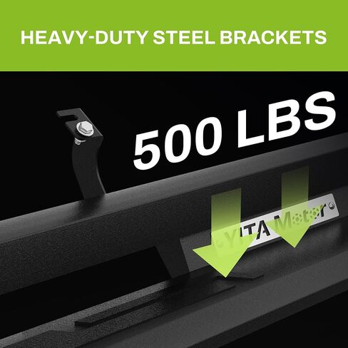 AUTOSAVER88 Running Boards Side Steps Compatible with 2022-2025 Toyota Tundra Crewmax Cab (2 3/4 Size Rear Doors), Off-Road Side Steps, Black Powder Coated Step Rails Nerf Bars in Saudi Arabia