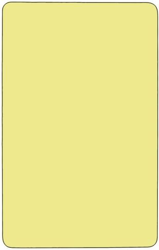 Flash Furniture 30''W x 60''L Rectangular Yellow Thermal Laminate Activity Table - Standard Height Adjustable Legs in Saudi Arabia