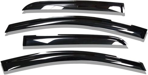 شريط أسود للطرق الوعرة [BHOR] على واقيات المطر/عاكسات الرياح متوافقة مع 2010-2024 Toyota 4Runner Smoke 4 قطع - 141641 in Saudi Arabia