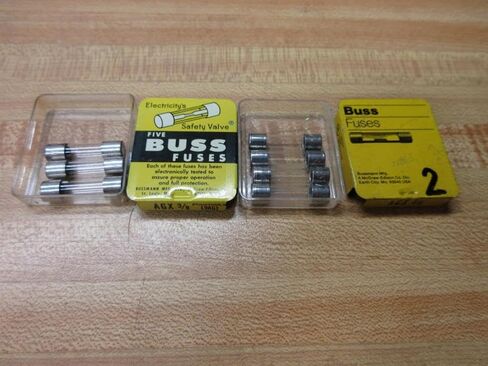 Bussmann AGX-3/8 AGX Series Fuse، سريع المفعول، 3/8 أمبير، 250 فولت، أنبوب زجاجي، 1/4 بوصة × 1 بوصة (عبوة من 5) in Saudi Arabia