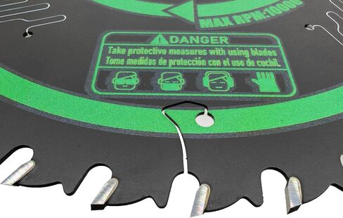 Aozoom Precision Series 10 بوصة 60T شفرة منشار دائري متين مع 5/8 "Arbor TCT مغلفة مع تيفلون لاصقة لقطع الخشب المتقاطع - رفع حرفيك (10" ، 60 أسنان) in Kuwait