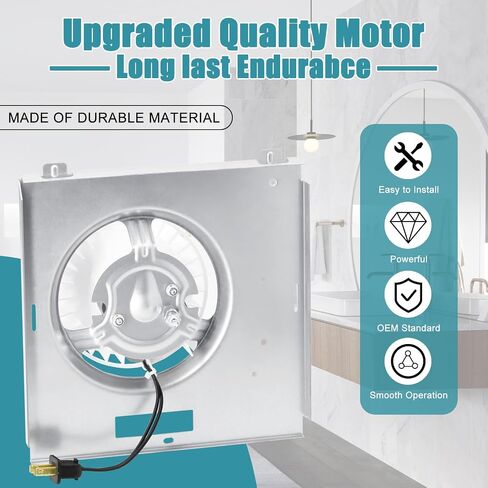 وحدة 769RL B، S0504B000 استبدال محرك المروحة لوحدة Broan Nutone 769RL B، 769RF، V769RF، 769RLB، 769RL-R01، 769RFT-R01، 757، VF707RCN مروحة عادم الحمام، JESP-61K13/C-87547 يستبدل المحرك in Saudi Arabia