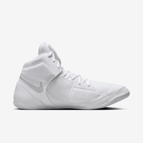 حذاء المصارعة Nike Fury (AO2416-102، أبيض/أبيض/فضي معدني) مقاس 10 in Kuwait