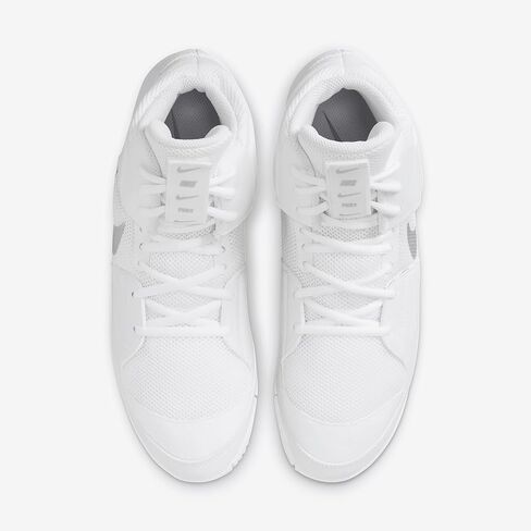 حذاء المصارعة Nike Fury (AO2416-102، أبيض/أبيض/فضي معدني) مقاس 10 in Kuwait