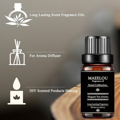 زيوت عطرية يلانج، 0.33 أونصة سائلة من الزيوت العطرية للناشر، لأجهزة الترطيب، زيوت معطرة طويلة الأمد لصناعة الشموع والصابون بنفسك، هدية لصديق (10 مل) in Kuwait